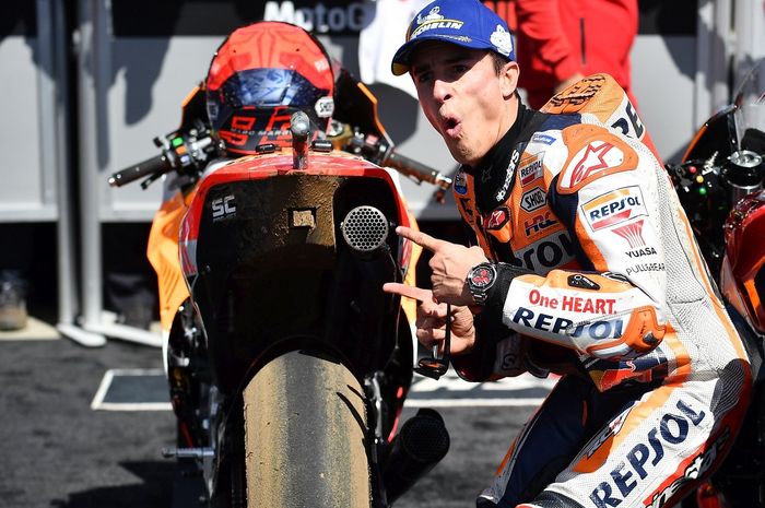Sempat melawan tim Honda soal pemilihan ban di MotoGP Australia 2022, Marc Marquez buktikan dengan raih podium