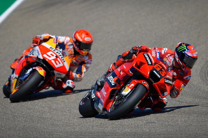Buat pengakuan mengejutkan, Marc Marquez mengaku bahwa pembalap Ducati jauh lebih ganas ketimbang Yamaha di MotoGP 2021