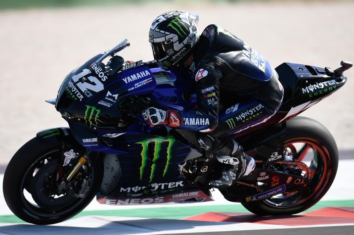 Maverick Vinales jadi pembalap tercepat, sementara Valentino Rossi posisi berapa di tes MotoGP Misano