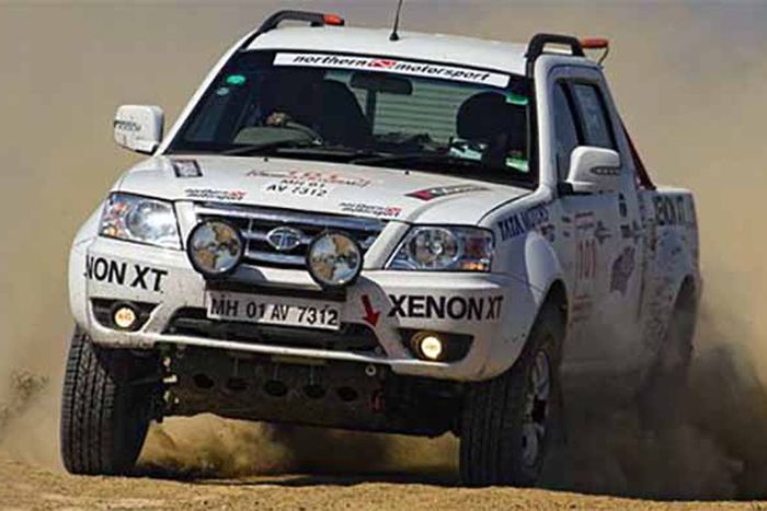 Tata Xenon bergaya mobil rally