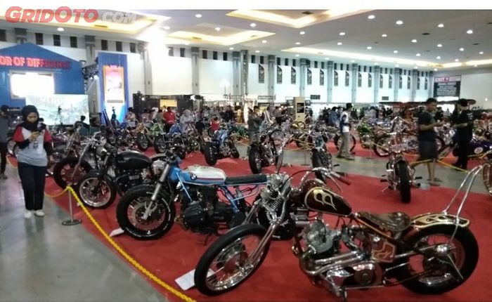 Deretan motor custom di Kustomfest 2018