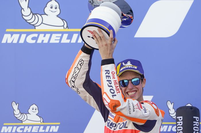 Alex Marquez naik podium di MotoGP Aragon 2020, fokus jadi rookie terbaik