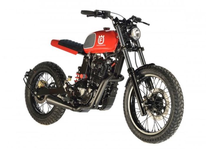 Honda FX650 Virgo kustom scrambler dari Felix Garage, dilansir oleh www.bikebrewers.com.