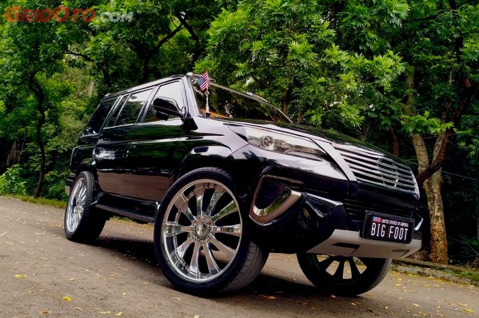 Isuzu Panther bermuka Fortuner cangkok pelek ring 24