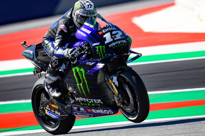 Maverick VInales merasa puas dengan performa motor yamaha usai meraih posisi ke-4 saat kualifikasi MotoGP Austria 2019