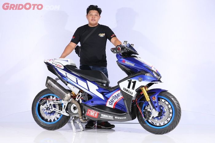 Pemenang kelas Master Yamaha Aerox Customaxi Bandung