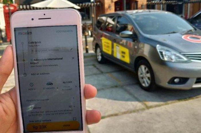 Aplikasi Maxim, layanan transportasi online di Yogyakarta