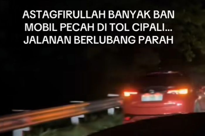 Banyak mobil alami pecah ban di Tol Cipali