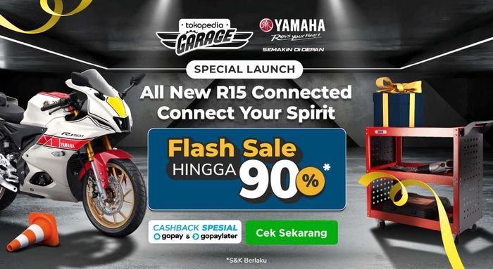 Yamaha All New R15 Connected bisa dibeli via e-commerce