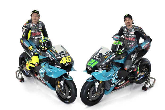 Valentino Rossi dan Franco Morbidelli, tim Petronas Yamaha SRT 2021