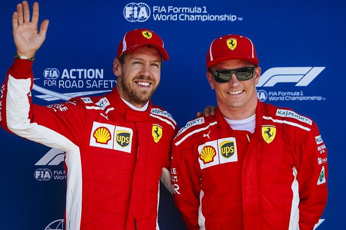 Sebastian Vettel dan Kimi Raikkonen