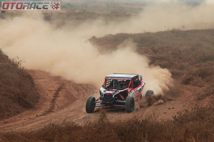 Arji ketika beraksi di lintasan speed off-road