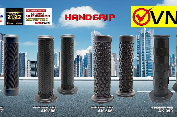 Pilihan handgrip VND Racing, banyak dipakai tim balap, bahan enggak licin