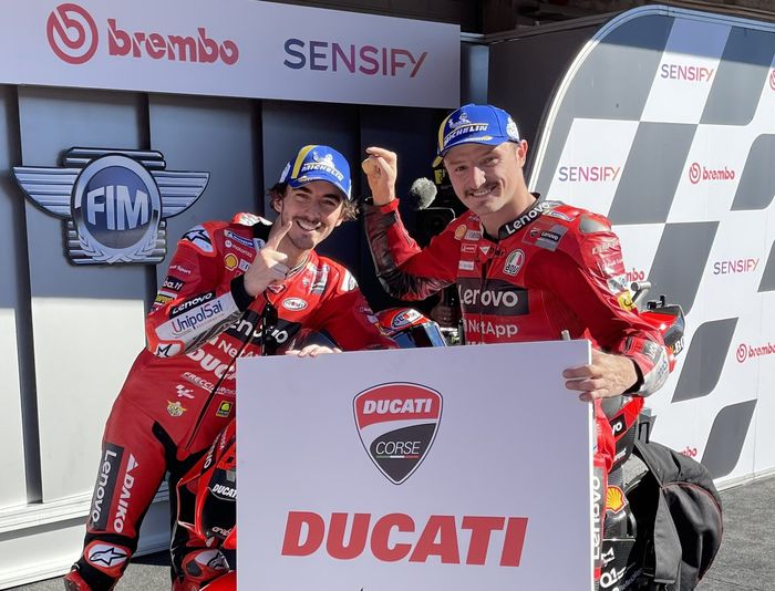 Francesco Bagnaia Bawa Ducati Jadi Juara Konstruktor di MotoGP 2021 usai menang di MotoGP Algarve 2021