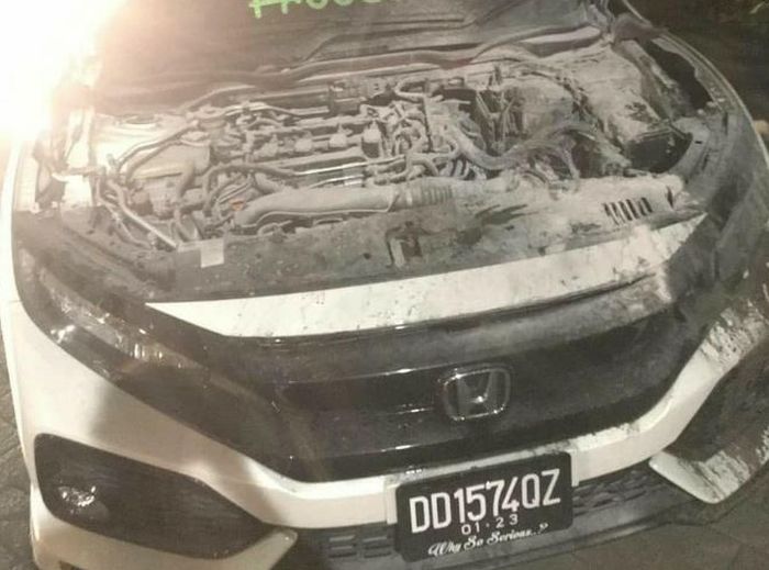 Kondisi mesin Honda Civic Turbo Usai terbakar