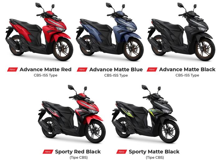 Pilihan warna Vario 125 Indonesia