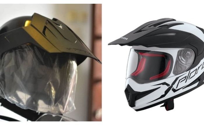 Helm bawaan vs helm apparel resmi AHM