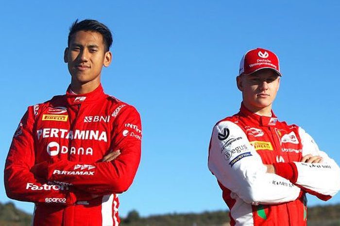 Sean Gelael dan Mick Schumacher, andalan tim Prema Racing di musim balap F2 2019