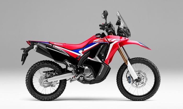 Pilihan warna lain yang ada untuk Honda CRF250 Rally, Extreme Red