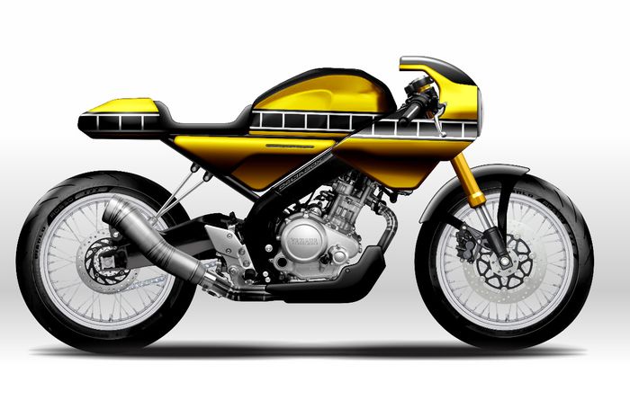 Konsep Yamaha XSR 155 Caferacer
