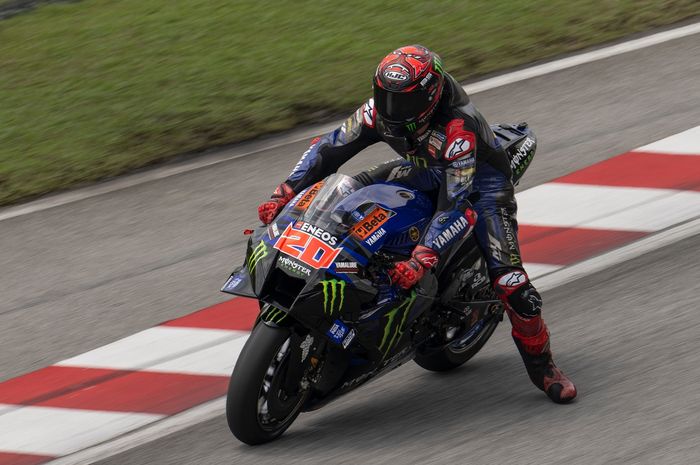 Fabio mulai bisa sedikit tersenyum setelah mencoba motor Yamaha di tes pramusim MotoGP 2023 di Sirkuit Sepang, Malaysia