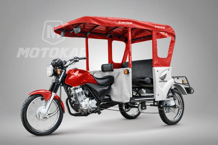 detail Honda NL150, Megapro yang dijadikan becak motor di Peru