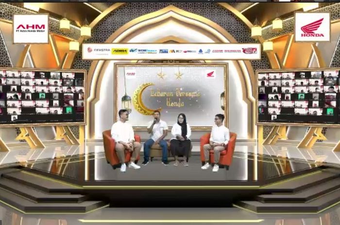AHM menyelenggarakan silaturahmi virtual (23/4/2022) untuk berbagi momen suka cita bersama konsumen setia Honda yang tidak melakukan mudik di tahun ini