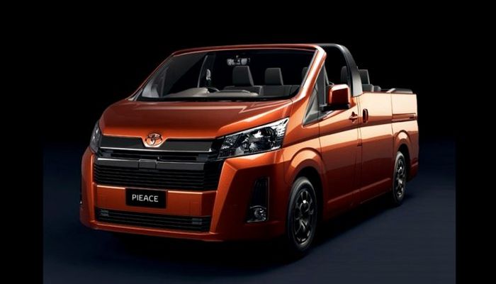 Modifikasi digital Toyota Hiace jadi bergaya cabriolet