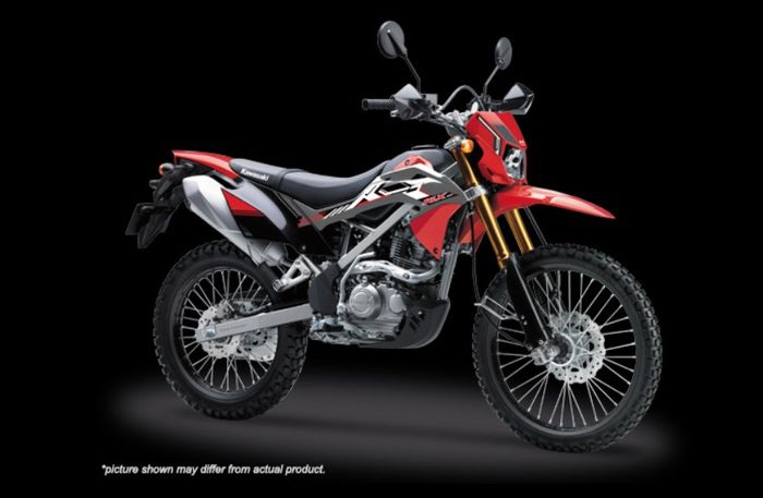 Warna merah pada KLX 150BF SE