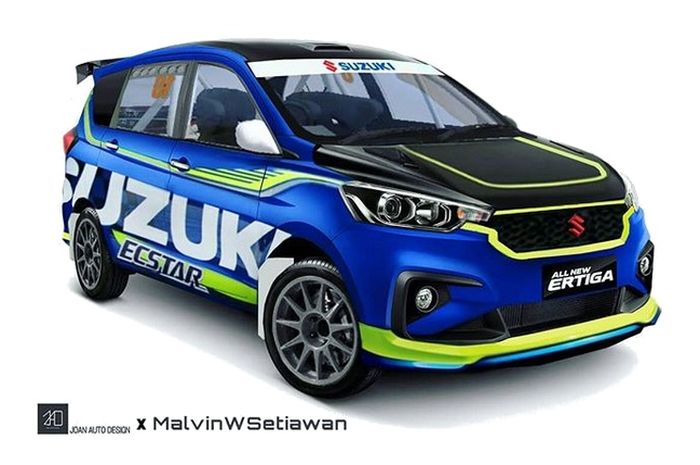 Suzuki Ertiga baru adopsi livery Suzuki Ecstar