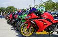 Ramai! Puluhan Komunitas Riding Bareng ke Kawasaki Fest Day 