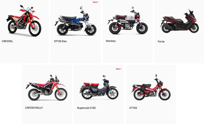 Deretan motor impor AHM