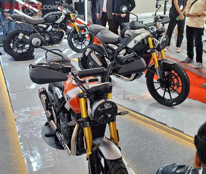 Triumph Scrambler 400 X yang diluncurkan di Indonesia