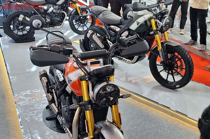 Triumph Scrambler 400 X yang diluncurkan di Indonesia