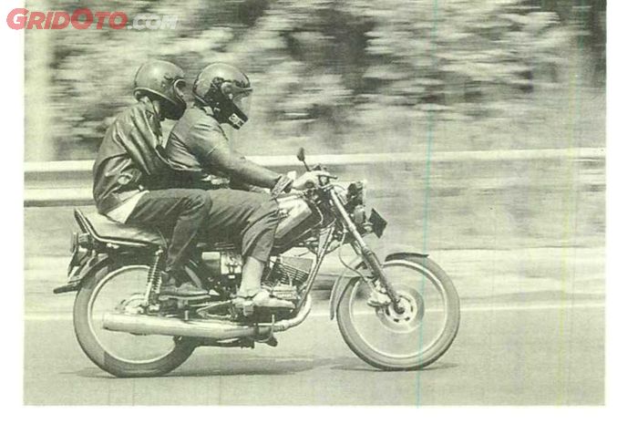 Ilustrasi, Yamaha RX-King kondang sebagai motor jambret