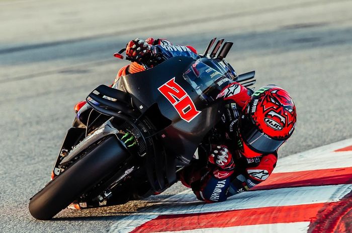 Fabio Quartararo cukup puas dengan motor baru Yamaha di tes MotoGP Barcelona