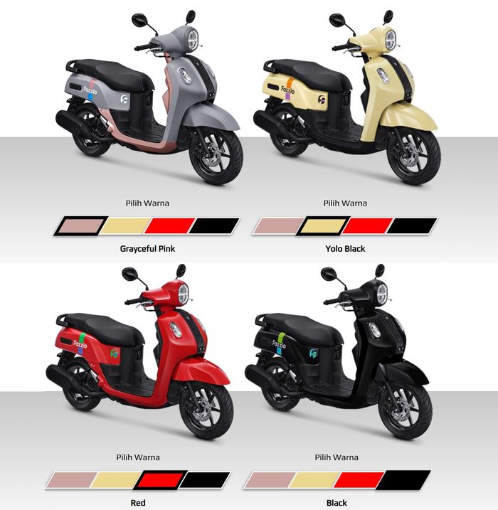 Pilihan warna Yamaha Fazzio Hybrid