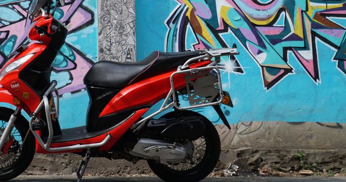 Bracket top rack dan side rack di Honda Spacy.