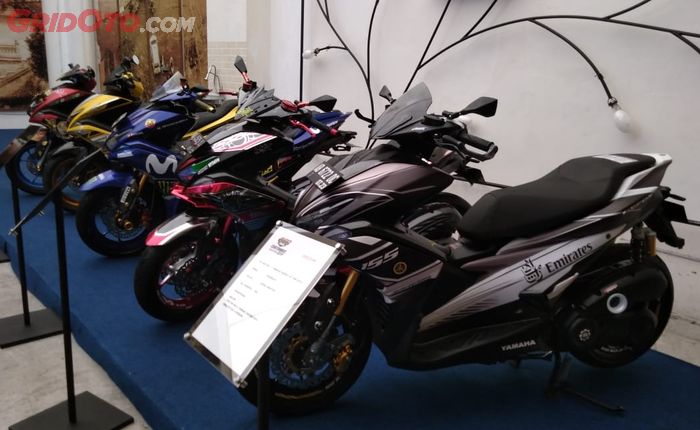 Kontestan Aerox datang dengan gaya sporty