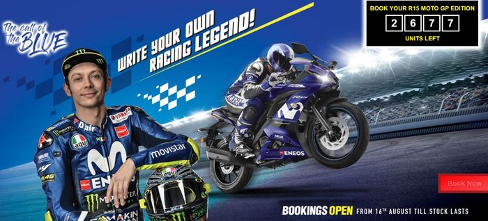 Lebih dari dua ribu unit Yamaha All New R15 livery Movistar sudah dipesan