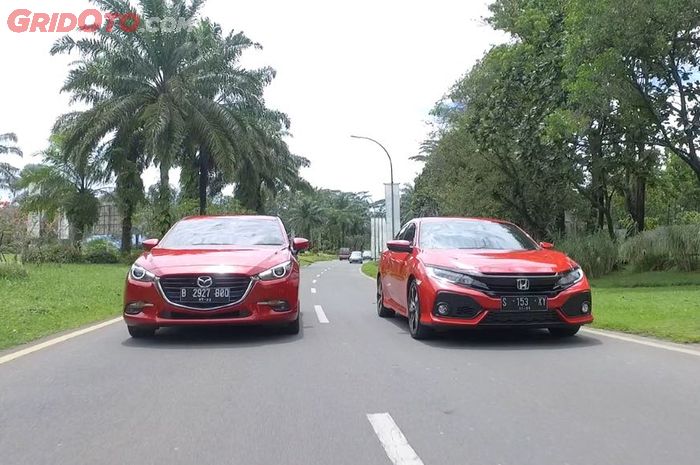 Duel Mazda3 vs Honda Civic Hatchback