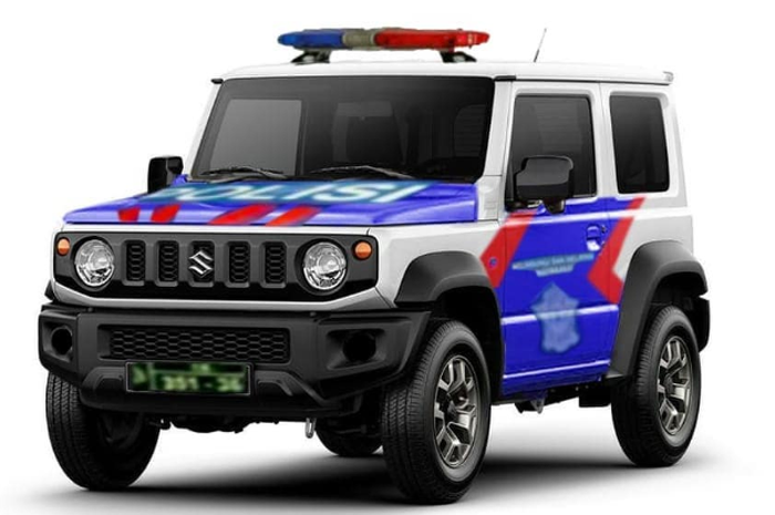 Suzuki Jimny terbaru pakai livery mobil patroli Polisi