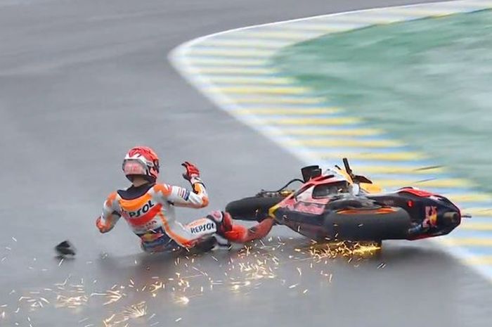 Mantan pembalap MotoGP, Jorge Lorenzo bongkar penyebab Marc Marquez terjatuh pada balapan MotoGP Prancis 2021