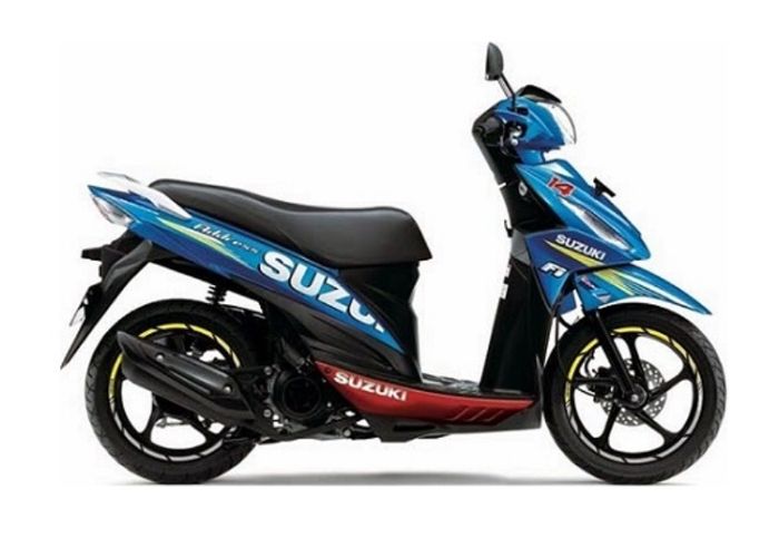 Suzuki Address livery tim Suzuki yang pernah dijual di Indonesia  tahun 2014