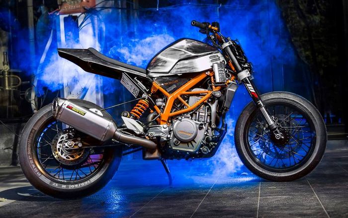KTM Duke 390 custom tracker-supermoto besutan builder dari Chiang Mai