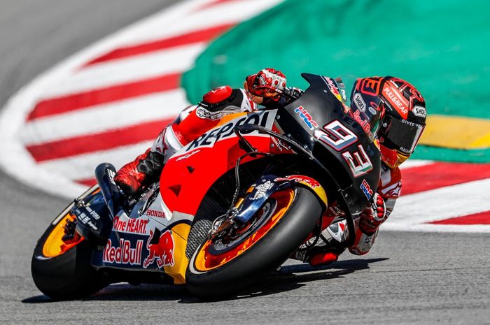 Saat tes MotoGP Catalunya, Marc Marquez mencoba motor prototype alias purwarupa untuk musim kompetisi musim 2020