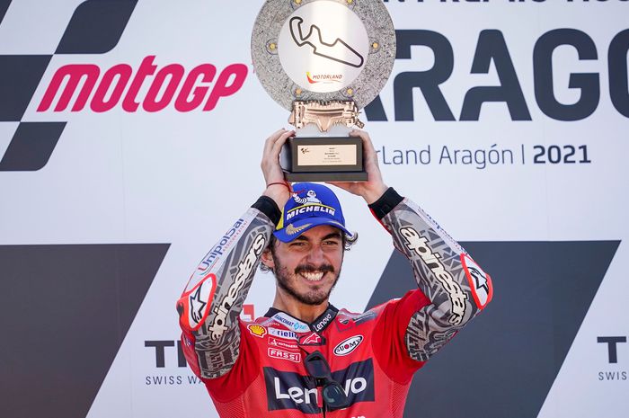 Deratan rekor yang tercipta setelah Francesco Bagnaia meraih kemenangan pada balapan MotoGP Aragon 2021