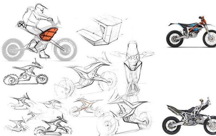 konsep desain KTM EX-C Freeride