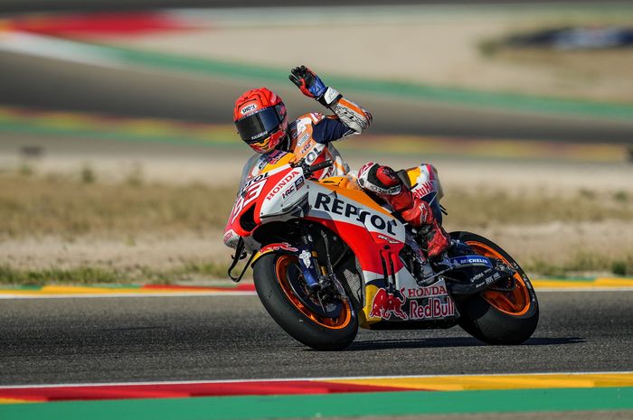Marc Marquez menjalani sesi latihan yang bagus. Data yang ia dapatkan sangat tepat untuk kualifikasi dan balapan MotoGP Aragon 2022. 