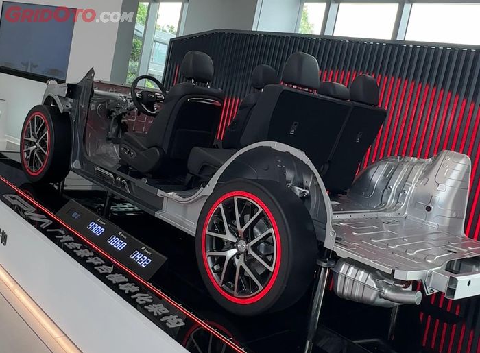 Sasis GPMA saat kondisi paling pendek